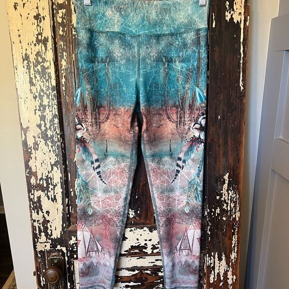 Evolution and Creation Southweatern Native American soft leggings. Size M EVCR - Picture 1 of 9